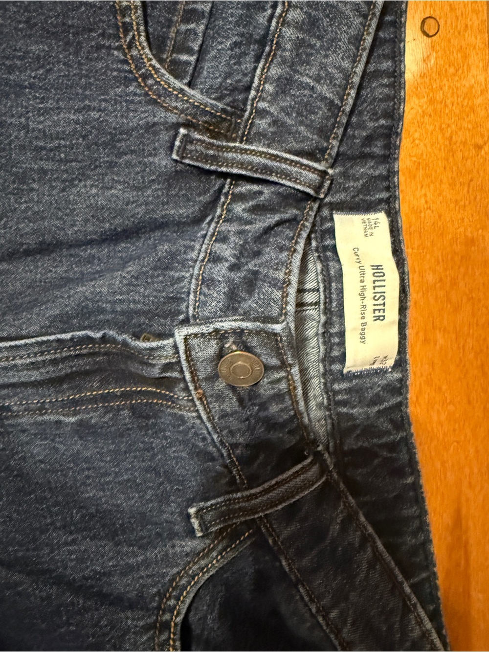 Hollister Women's High-Rise Dark Indigo Jeans